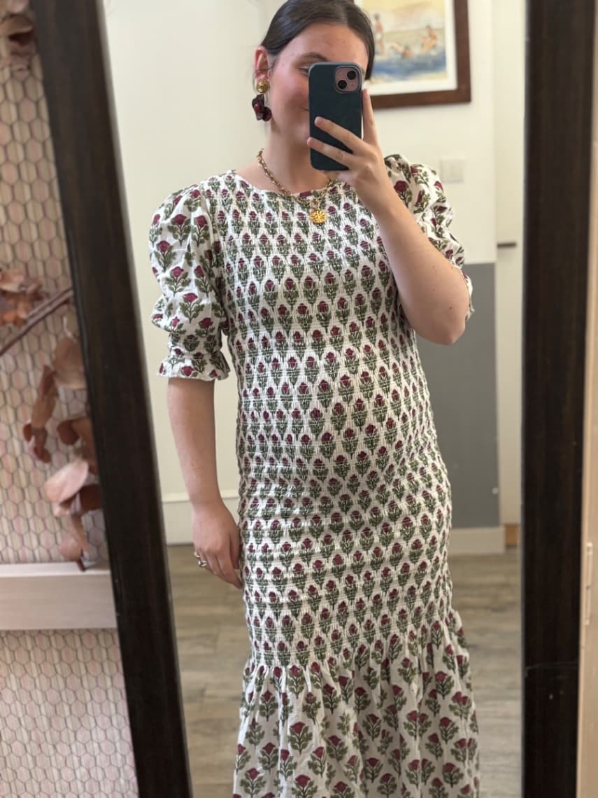 Robe smocks fleurie · The nook store · taille 38 · Robe · à louer