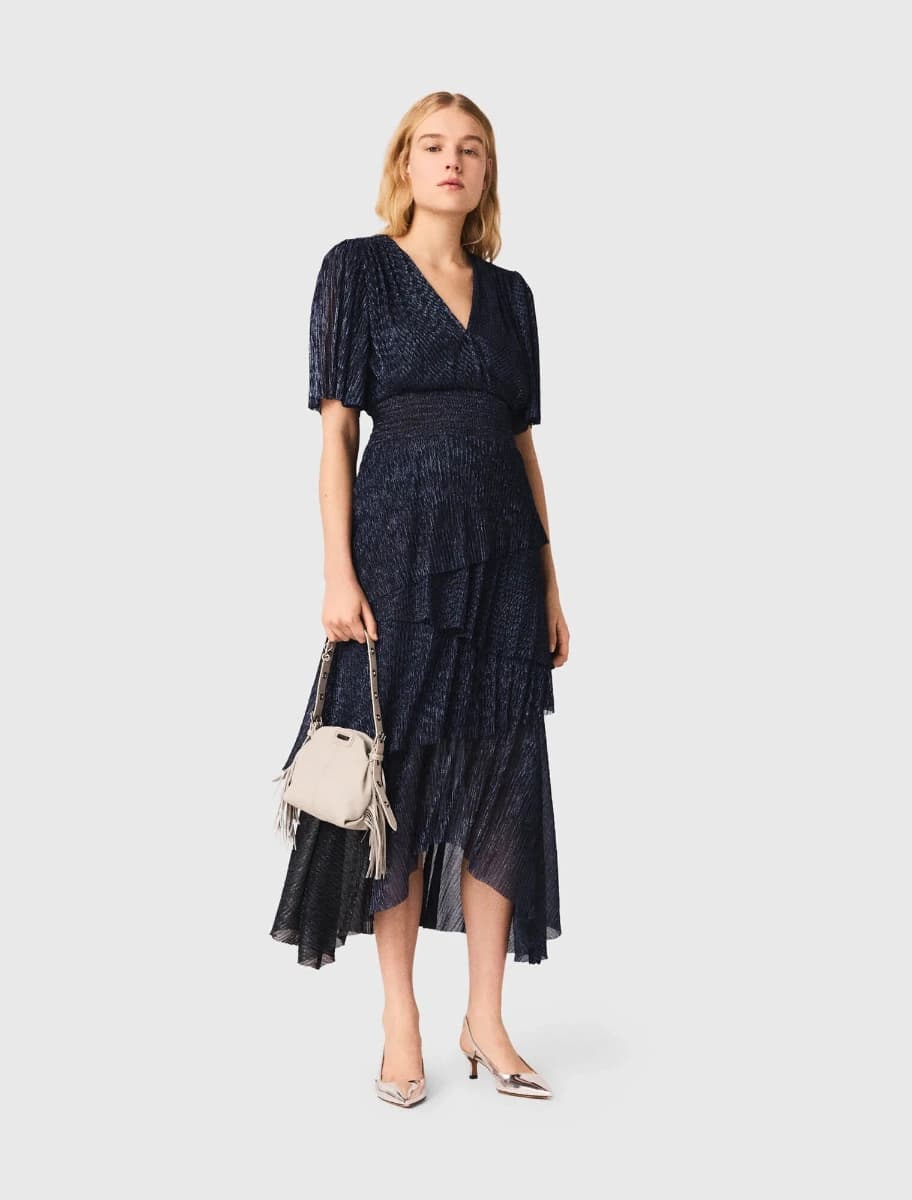 Roble bleue nuit · Sézane · taille XS · Robe · à louer